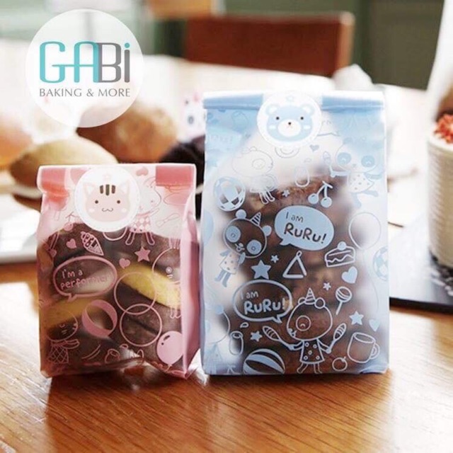 Túi đựng bánh quy hình thỏ/ren/chó/mèo