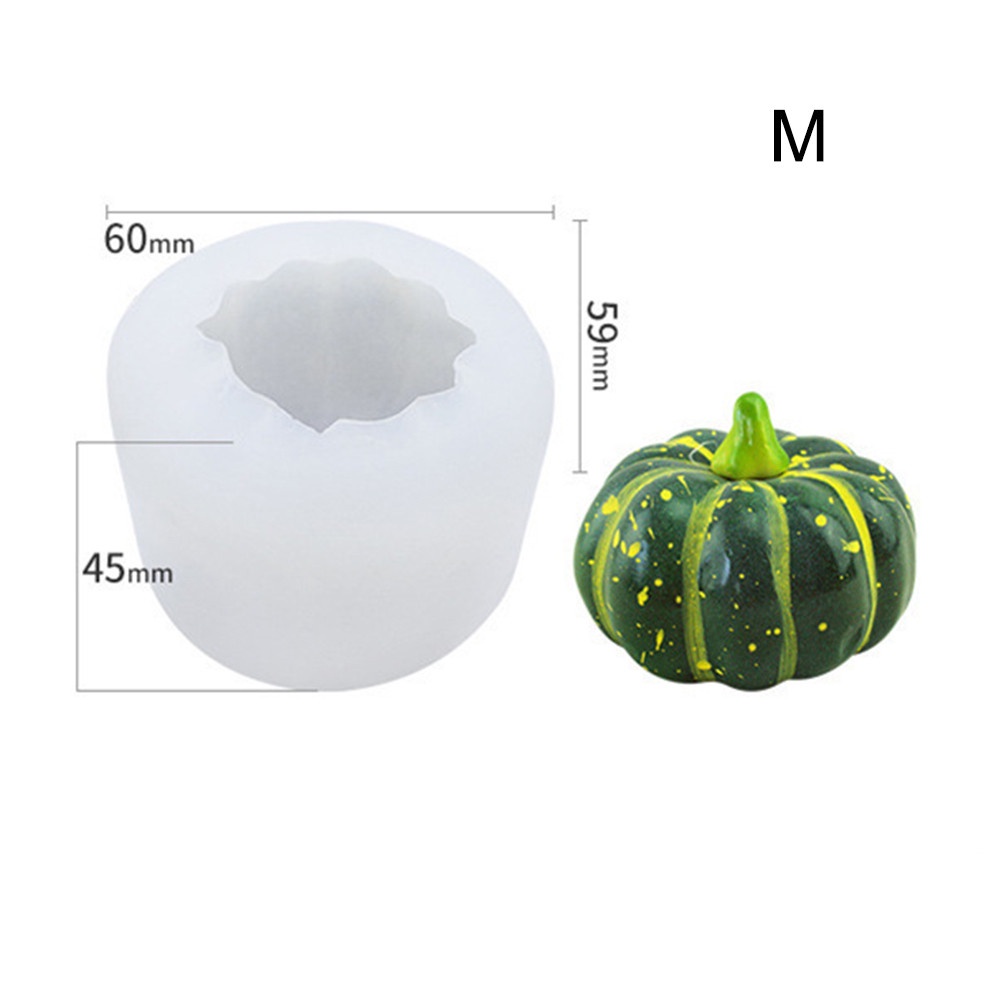 Khuôn silicone tạo hình làm bánh kẹo hình quả bí ngô 3D