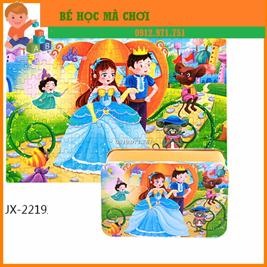 Hộp ghép hình puzzle 60 mảnh / 200 mảnh - CÔ BÉ LỌ LEM