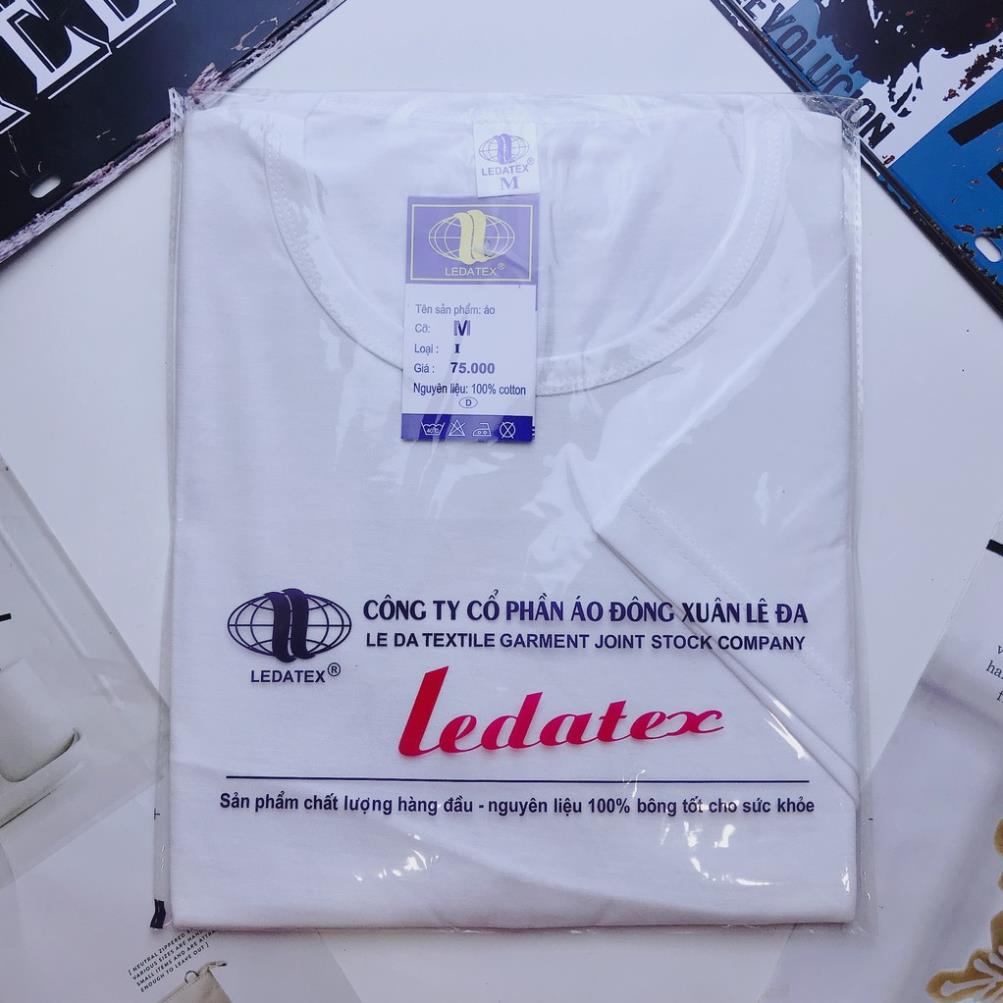 Áo lót nam LEADATEX 100% cotton  áo cộc tay ba lỗ chất dầy đẹp