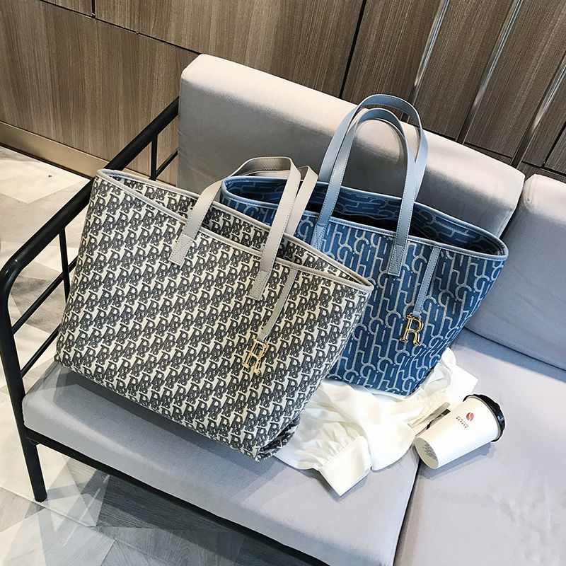 Túi đeo vai vải canvas cỡ lớn thời trang tiện dụng cho nữ