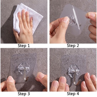 combo 10 Móc dán tường trong suốt