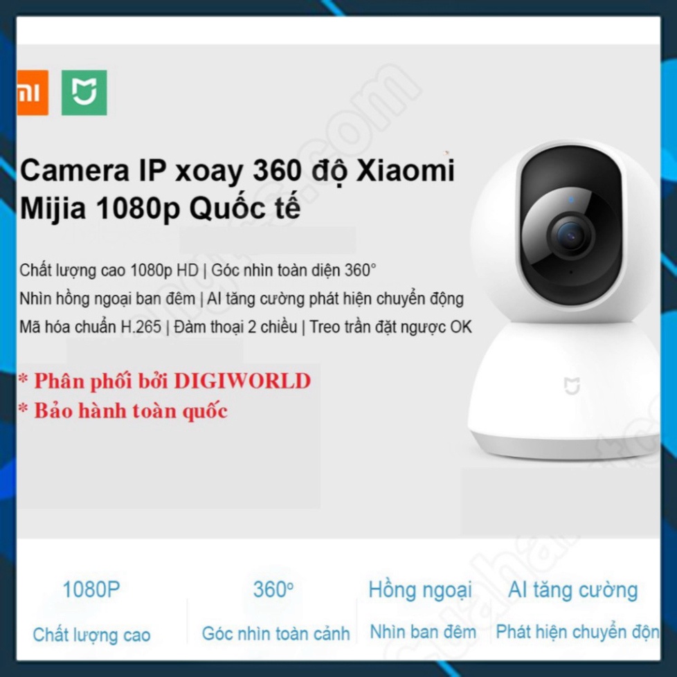 SALE KỊCH SÀN DIGIWORLD Camera toàn cảnh 360 Xiaomi Mijia 1080P (FULL HD) GIÁ TỐT NHẤT