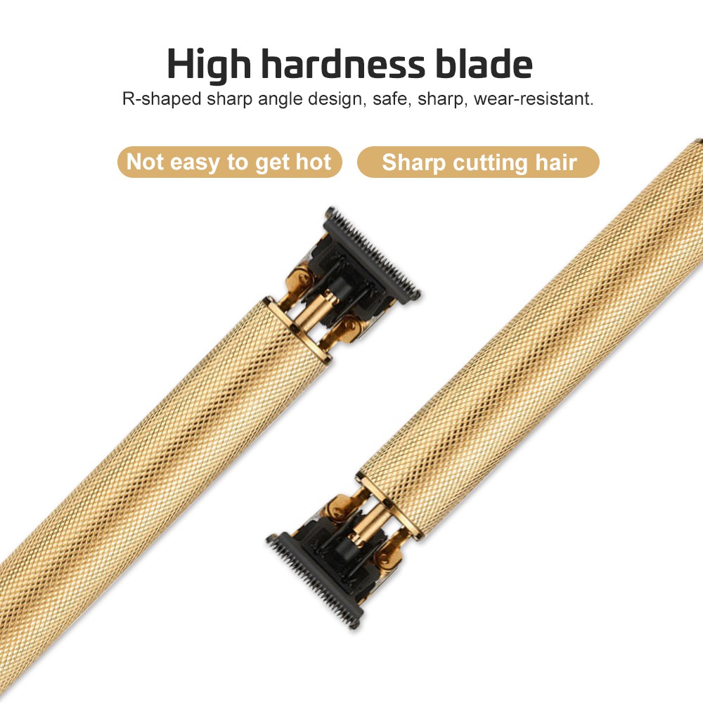Ubeator Tông Đơ Cắt Tóc Kỹ Thuật Số 0mm Mạ Vàng Có Thể Sạc Lại Cho Nam