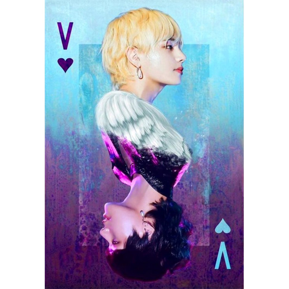 Bộ Tranh Đính Đá Tự Làm Hình Nhóm Nhạc Bts | BigBuy360 - bigbuy360.vn