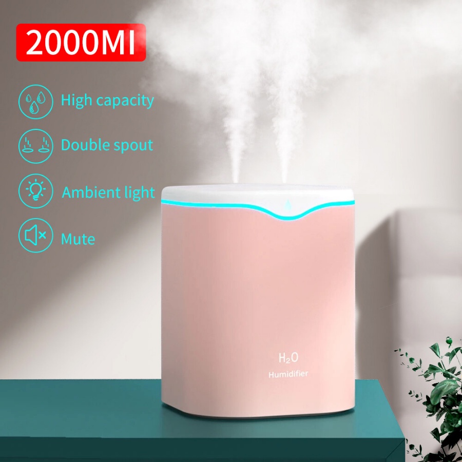 Máy Phun Sương Tinh Dầu Phòng Ngủ Cỡ Lớn 2L Xông Phòng Khuếch Tán Toả Hương Thơm Tạo Độ Ẩm Khử Mùi Đuổi Muỗi Côn Trùng
