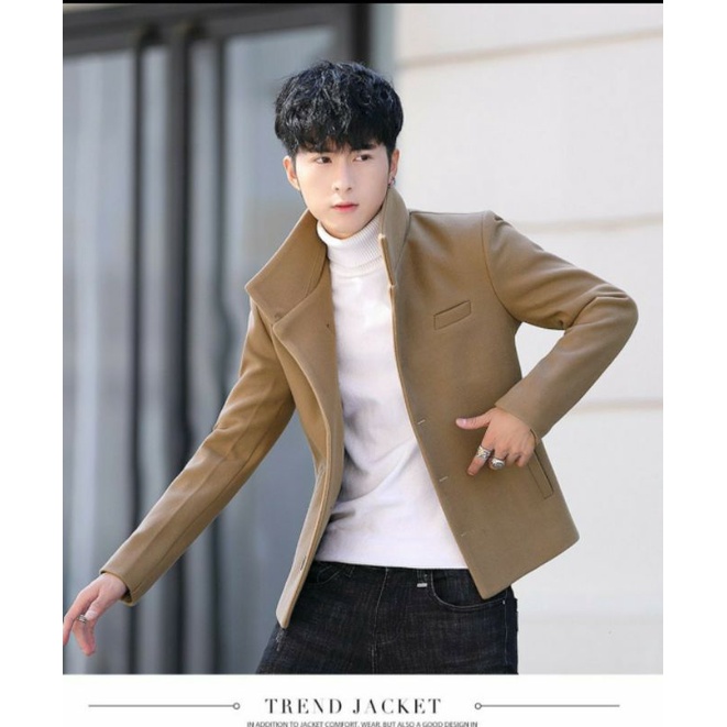 Áo dạ nam kiểu dáng Hàn Quốc