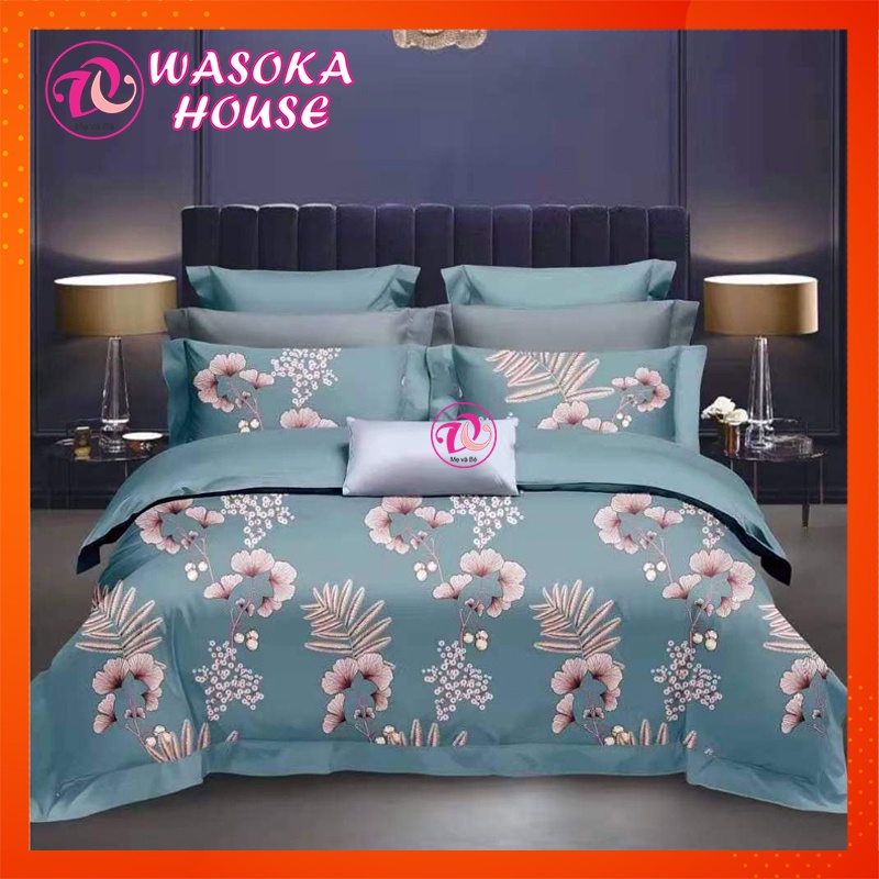 Chăn mền lụa tencel mềm  mịn, mát lạnh 2mx2m2, mùa hè đắp mát, nhiều họa tiết hoa văn 5D đẹp
