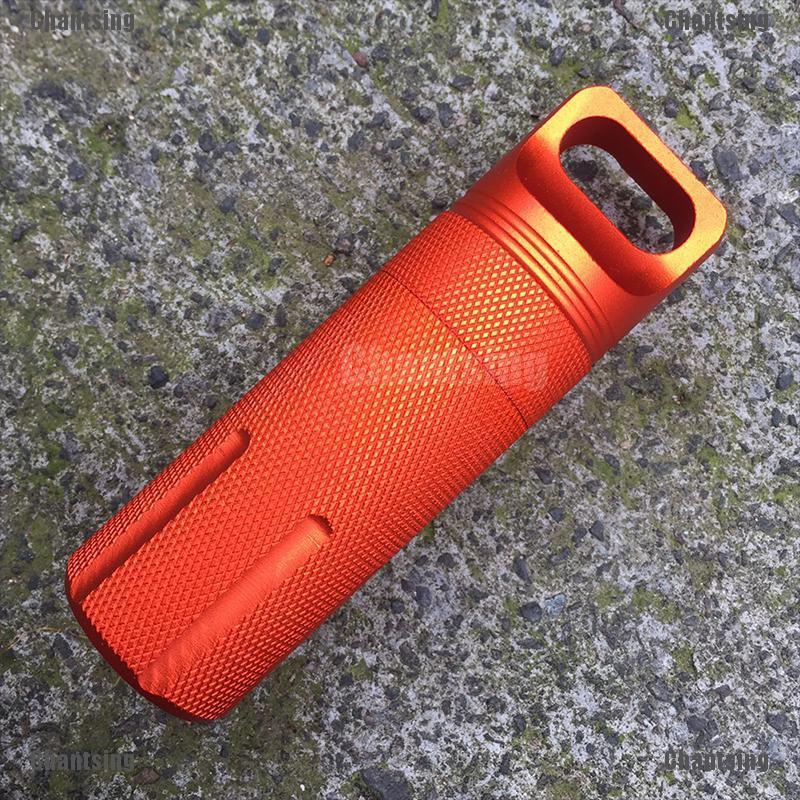 Chantsing Mini EDC Box Outdoor Survival Waterproof Tank Medicine Pill Camping Bottle