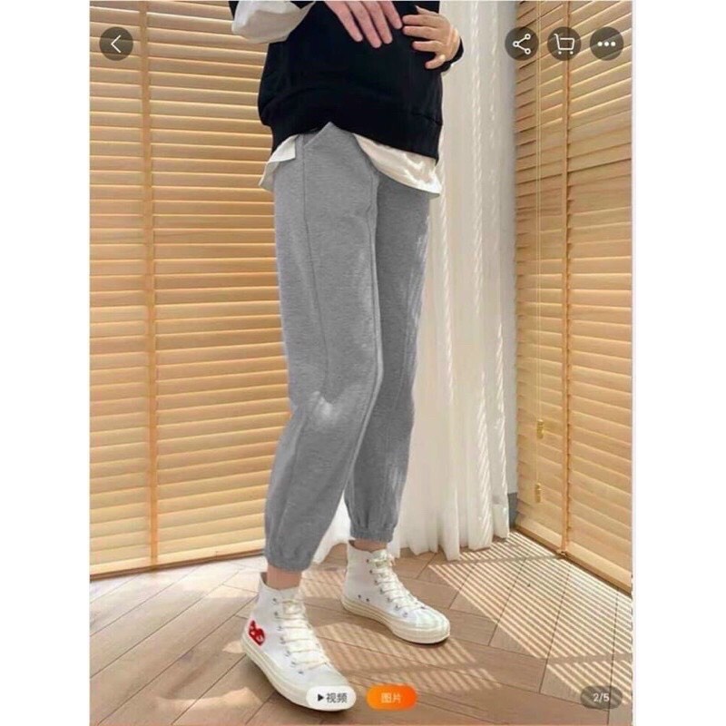 Quần bầu Chicmom Jogger dáng bom cao cấp ,dày dặn, rẻ đẹp ,mặc cực xinh