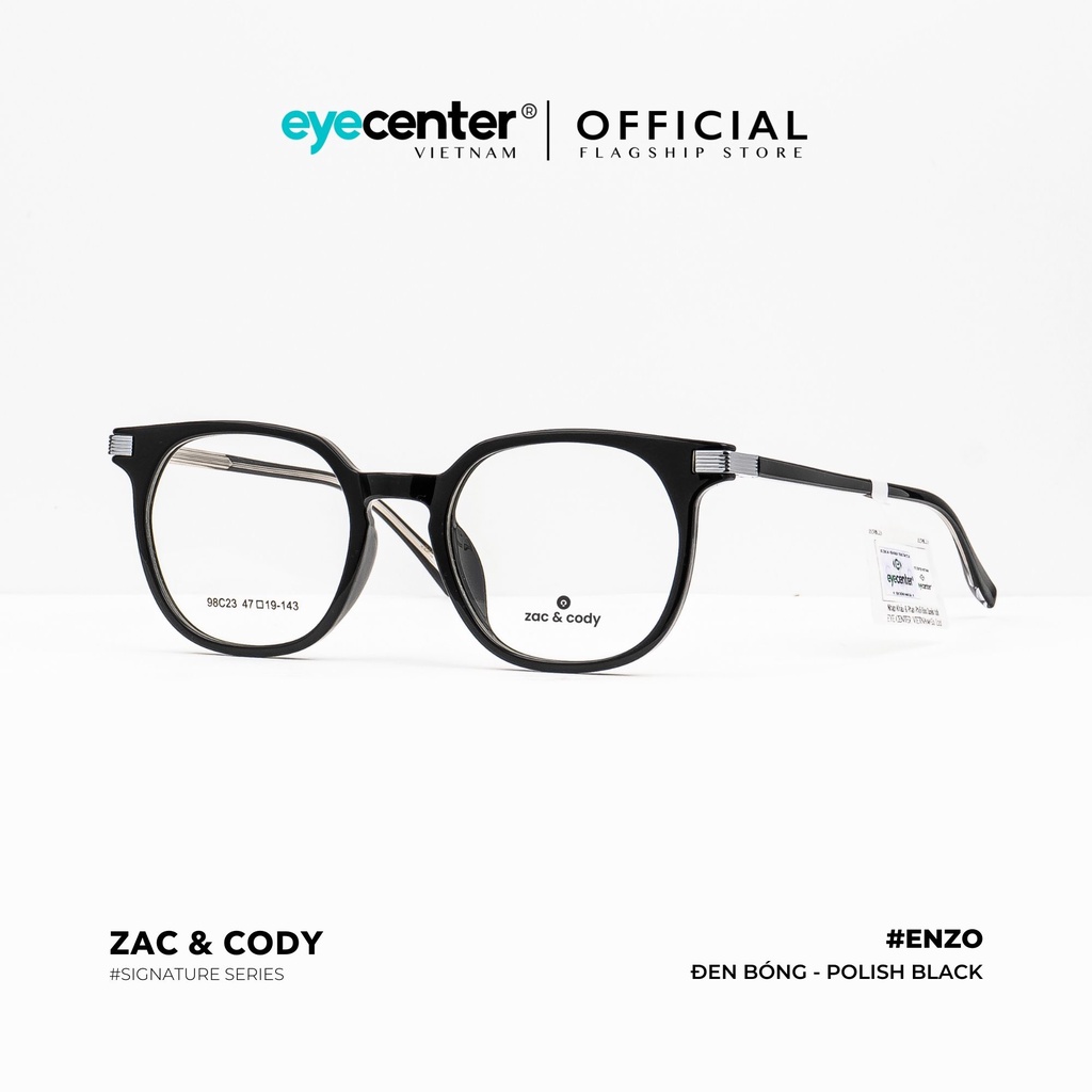 Gọng kính cận nam nữ A01-S chính hãng ENZO by ZAC &amp; CODY nhập khẩu Eye Center Vietnam