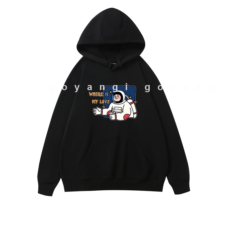 Áo Hoodie GYG Unisex Where is the love Form Rộng Oversize Phong Cách Hàn Quốc