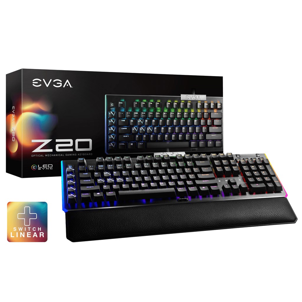 Bàn phím cơ EVGA Z20 RGB - Cơ Quang học Chính hãng