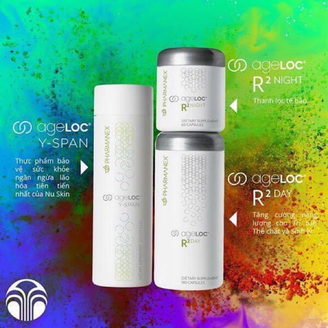 Thực phẩm ngăn ngừa lão hoá Ageloc yspan và R2