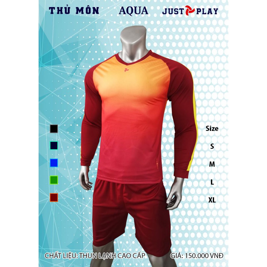 Bộ Bóng Đá Thủ Môn JustPlay AQua Cao Cấp