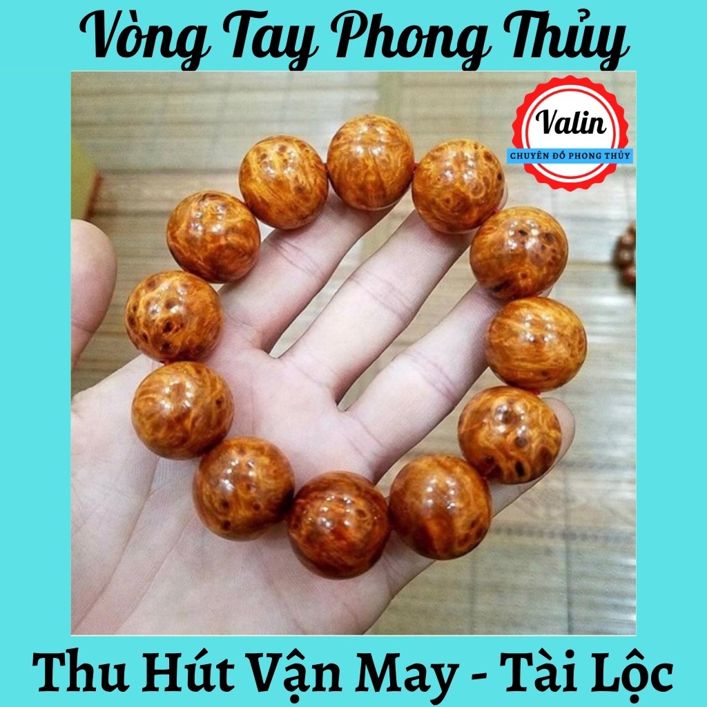 Vòng Tay Gỗ Nu Huyết Long VIP ❤️ Valin Shop ❤️ Thu hút tài lộc - Trừ Tà