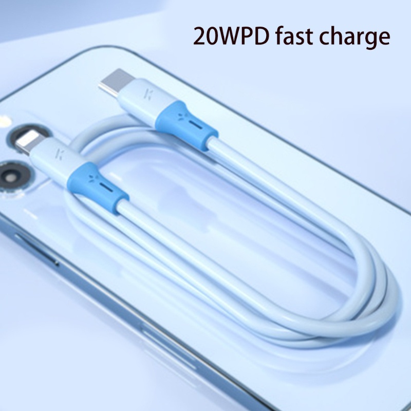 Dây Cáp Sạc PD 20W Type-C Bằng Silicon Dẻo Dễ Mang Theo Tiện Dụng