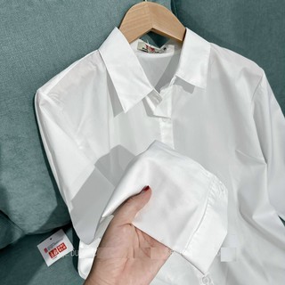[Thanh Lý Nghỉ Bán] Áo sơ mi trắng Ami cổ đức dáng basic SM0203