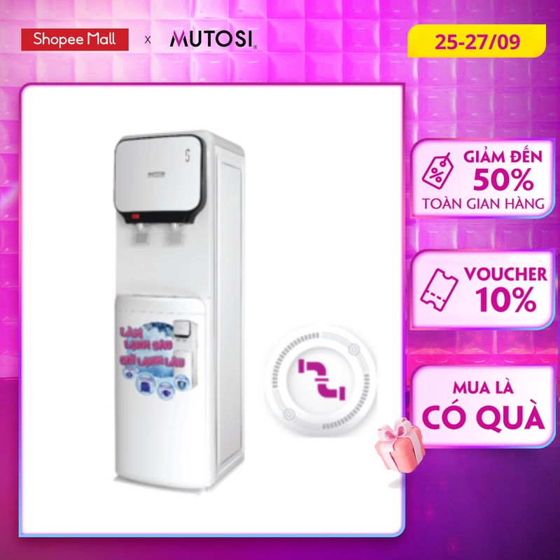 Cây nước nóng lạnh Mutosi MD-200S, công nghệ thông minh, khóa an toàn cho trẻ em