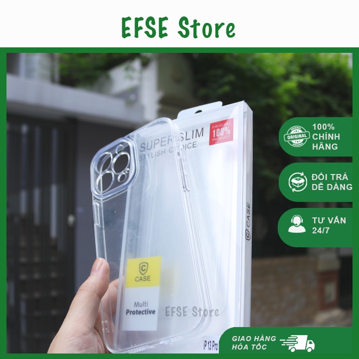 Ốp lưng trong Super Slim đủ dòng iPhone 11 12 13 Pro Max - Lưng cứng, viền dẻo, bảo vệ camera, viền mỏng đẹp