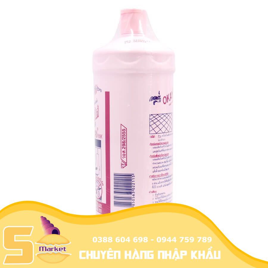 Nước tẩy nhà vệ sinh Toilet Okay Pink thái lan dạng chai 960ml