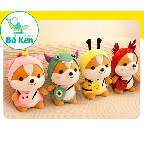 EY shop Bố Ken Sóc Shiba Nhồi Bông Cosplay Siêu Xinh [Size 25 cm] 14