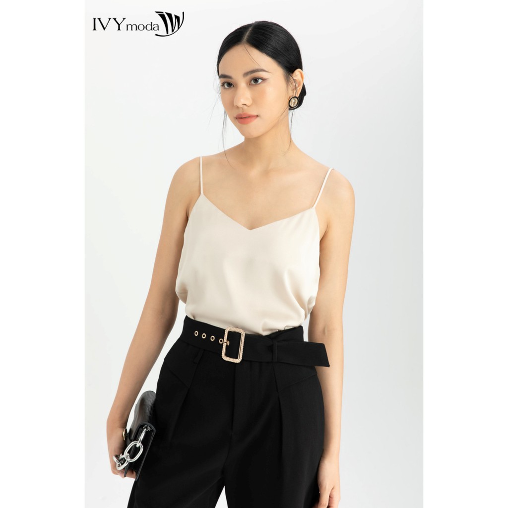 Quần dài nữ kèm đai thiết kế IVY moda MS 22M6300 | BigBuy360 - bigbuy360.vn