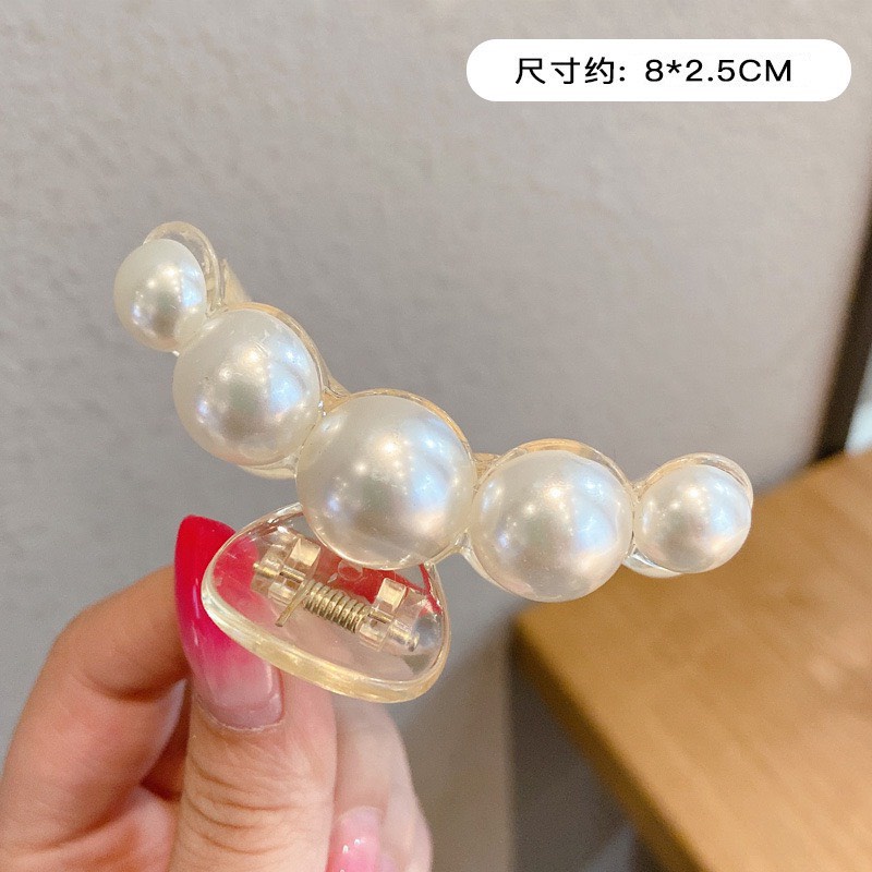 Kẹp tóc càng cua ngọc trai nhân tạo kiểu dáng hàn quốc hot trend KC03 dành cho tóc ngắn dài