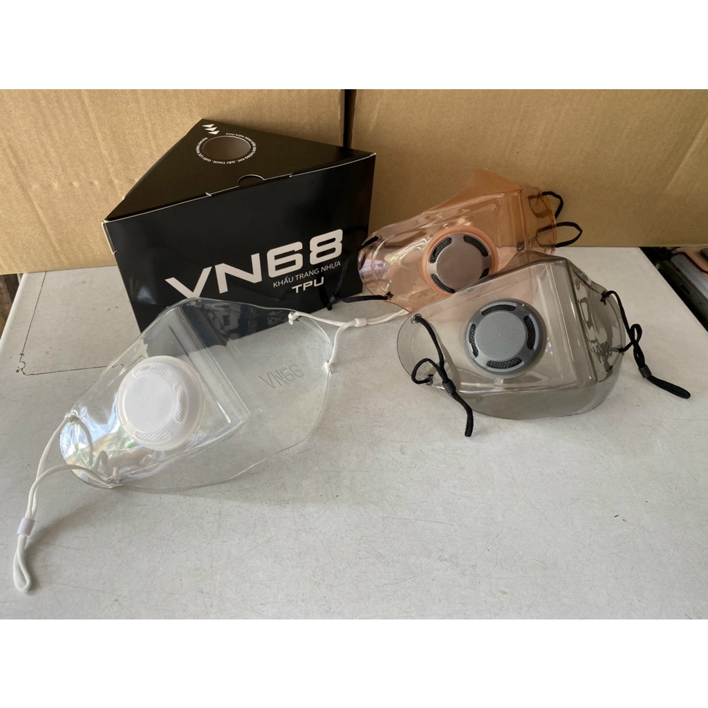 Khẩu Trang VN68 trong suốt tái sử dụng