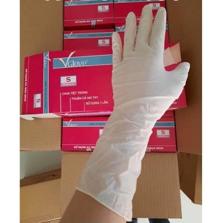 Găng tay y tế có bột VGLOVE 7.2g (hộp màu đỏ)