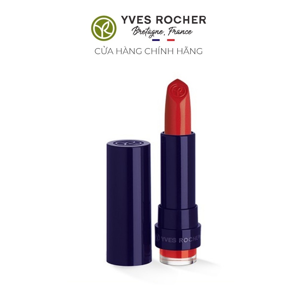 Son Môi Yves Rocher Rouge Vertige Brilliant Satin Lipstick 54 Nutmeg Orange - 3,7g