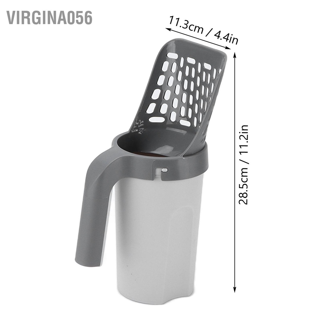 Có thể bán buôn Máy xúc cát cho mèo cầm tay Xẻng với hộp lưu trữ để làm sạch Virgina056 Hàng giao ngay