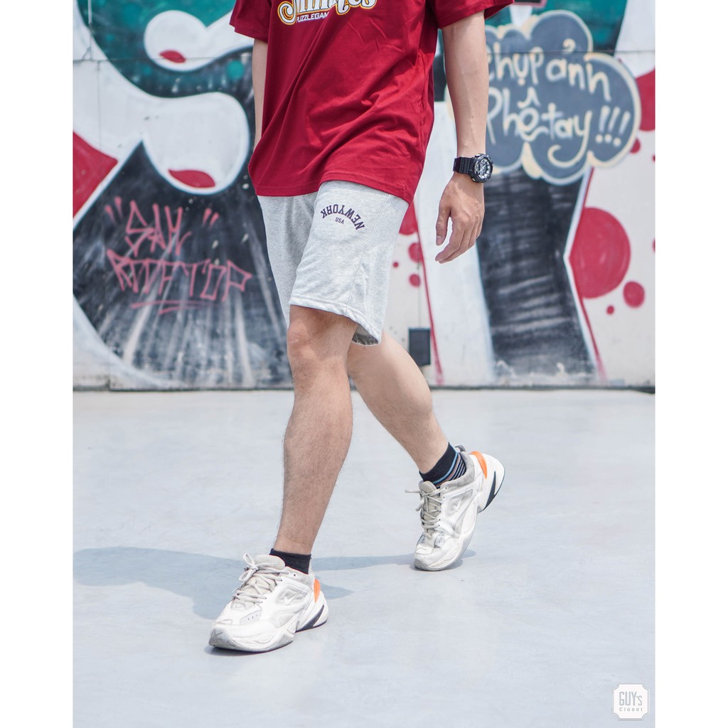 Quần shorts New York GUY's Closet, Kiểu dáng thể thao, Chất nỉ