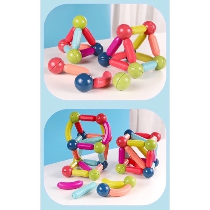 Xếp hình nam châm 36 chi tiết thế hệ mới - Đồ chơi phát triển trí tuệ, tư duy, sáng tạo