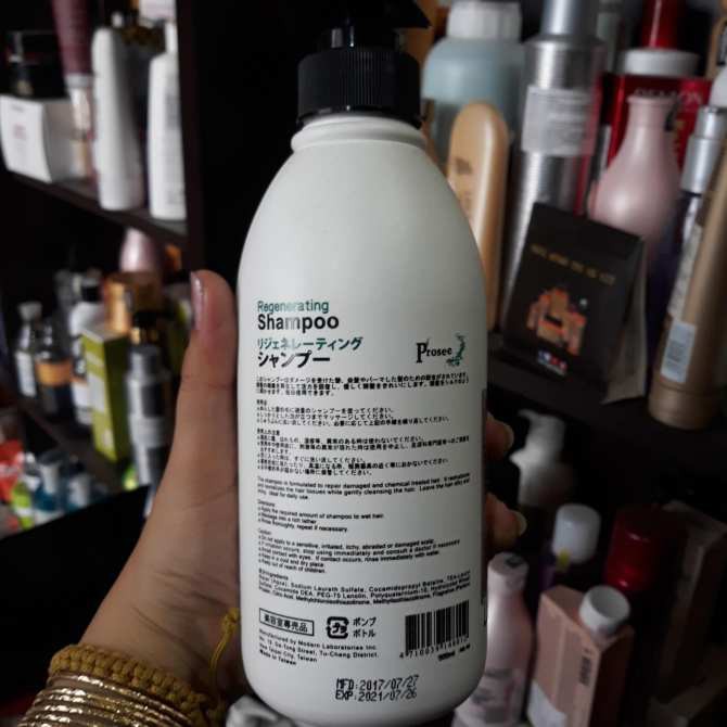 Dầu gội phục hồi tóc hư tổn sau khi uốn nhuộm Prosee Regenerating Shampoo 500ml AS10
