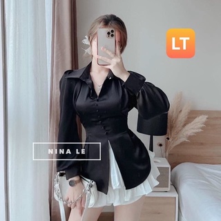 Sơ mi lụa cột eo siêu hot ( có hình thật )