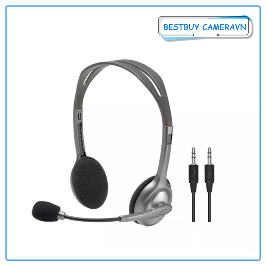 TAI NGHE CÓ DÂY LOGITECH H110 (2 Jack 3.5mm)