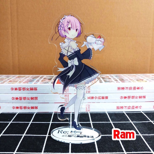 Tượng mô hình anime re:ramrem, standee ramrem