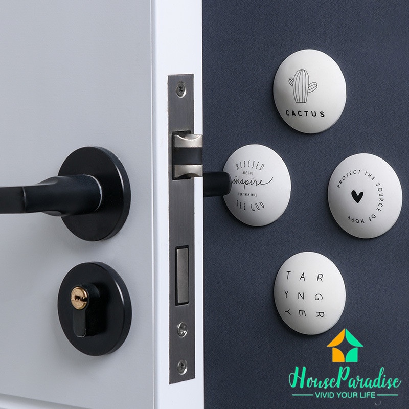 4 Cái!!!Miếng Đệm Silicone Dán Cạnh Bàn/Cửa/Tủ Lạnh Chống Va Chạm