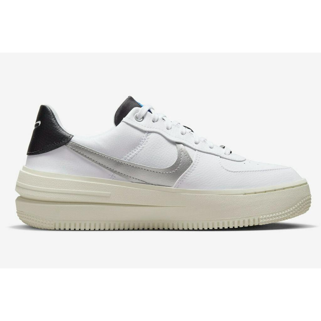 [CHÍNH HÃNG] Giày N.I.K.E AIR FORCE 1 ' PLAT FORM ' SILVER WHITE - * TRẮNG * - CODE : DX3199 - 100