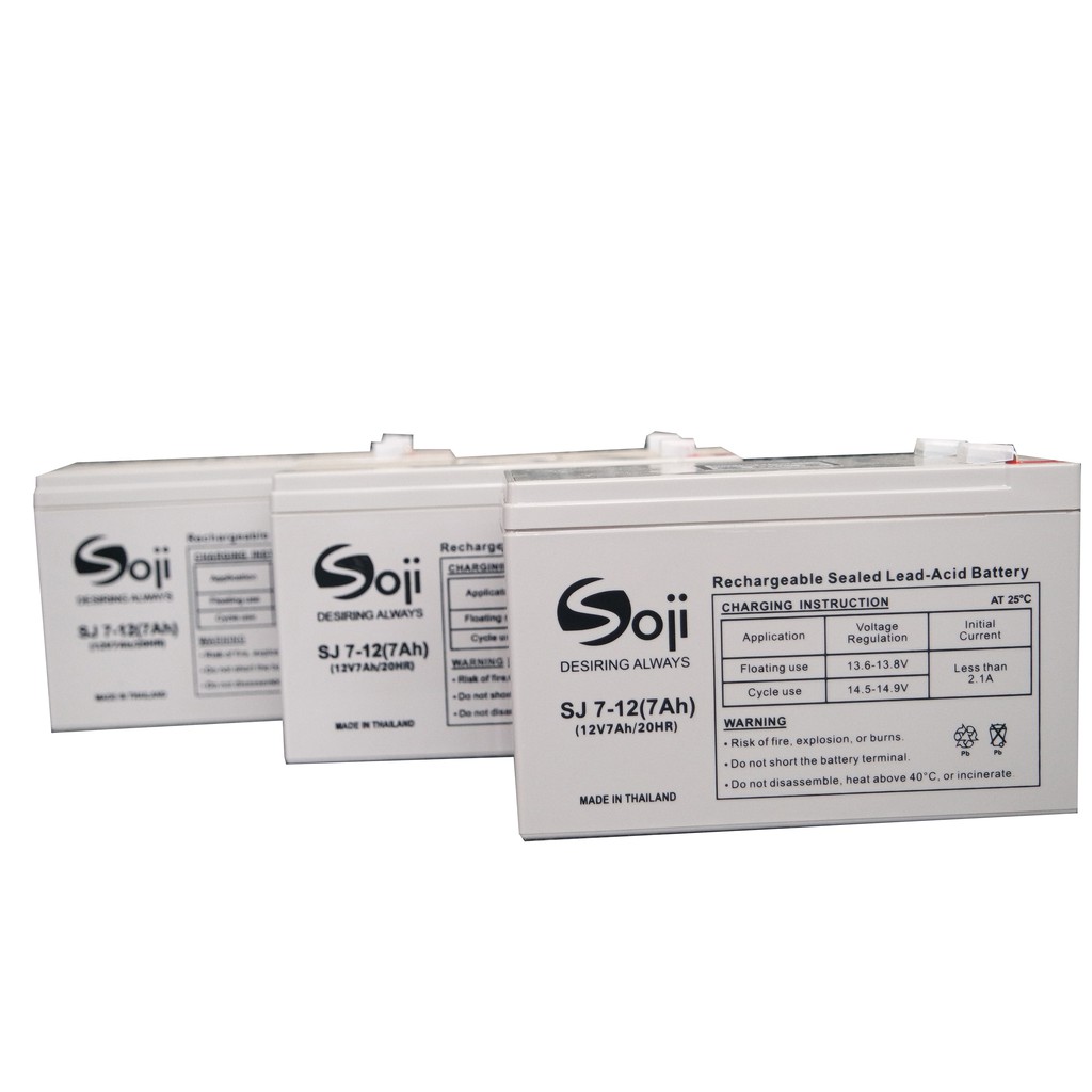 Ắc quy Soji Thái Lan 12V - 7Ah chuyên dụng cho UPS, NLMT