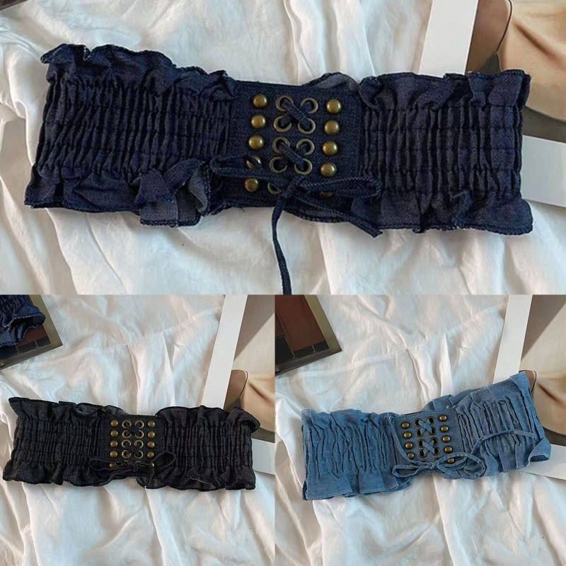 Đai Nịt Bụng Denim Co Giãn Thời Trang Cho Nữ