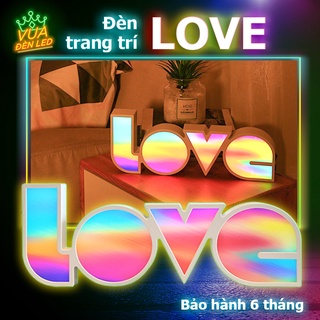 Đèn chữ LOVE hình hộp 3D để bàn