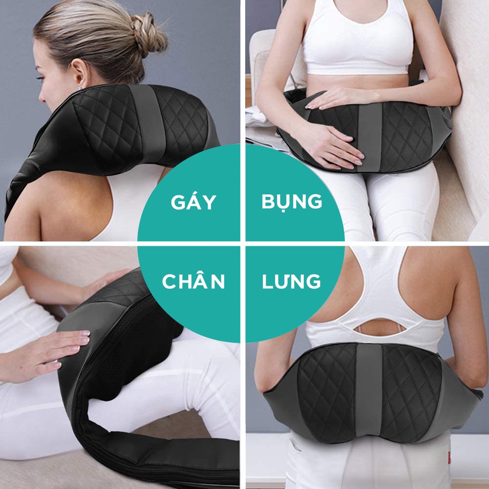 Máy Massage Toàn Thân KINGTECH KS-460, Mát xa Chuyên Sâu Cổ, Vai, Lưng, Chân, Bụng - Hàng Chính Hãng