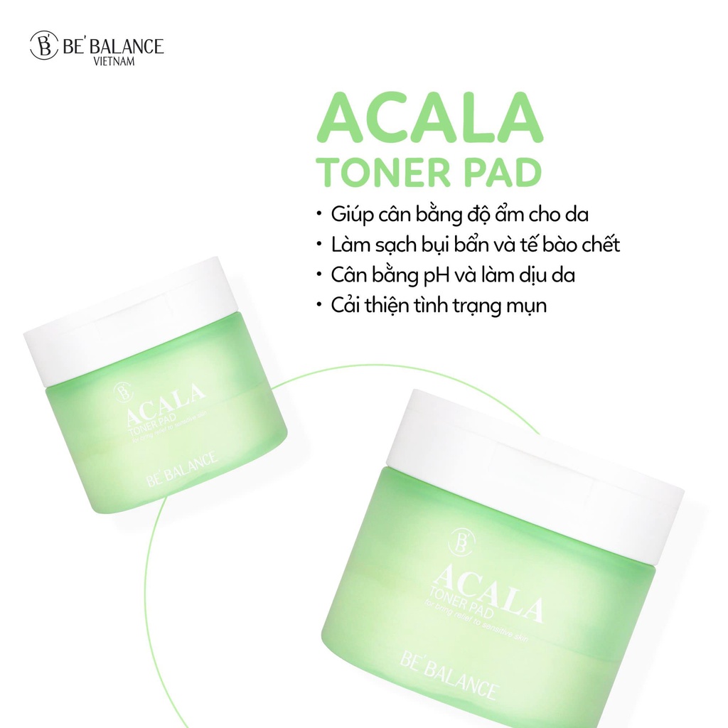 Nước Cân Bằng Chăm Sóc Da, sạch sâu, giảm mụn, cấp ẩm Be'Balance Acala Toner Pad (150ml)