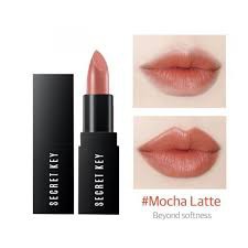 Son Lì Secret Key Fitting Forever Lipstick Hàn Quốc - Màu 16 Mocha Latte (Cam đất)