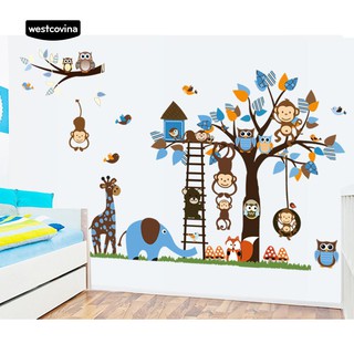 Đề can dán tường trang trí hình thú