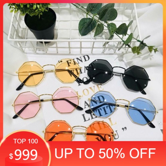 MẮT KÍNH THỜI TRANG HOT TREND ĐA GIÁC NHIỀU MÀU
