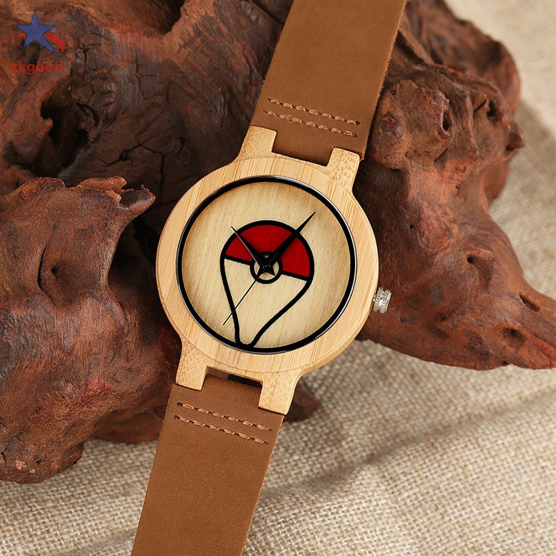 Đồng Hồ Quartz Mặt Tròn Trang Trí Hình Pokemon