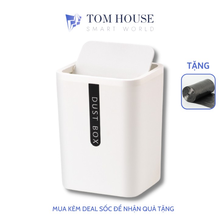 ☑️ [ SALE ] Thùng Rác Mini DUSTBOX Để Bàn Văn Phòng Nắp Lật Đa Năng Tiện Dụng Màu Siêu Xinh - Khosigiadung0806 🥡